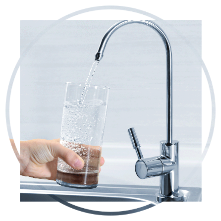 Design-Wasserhahn für Umkehrosmose-Trinkwasser